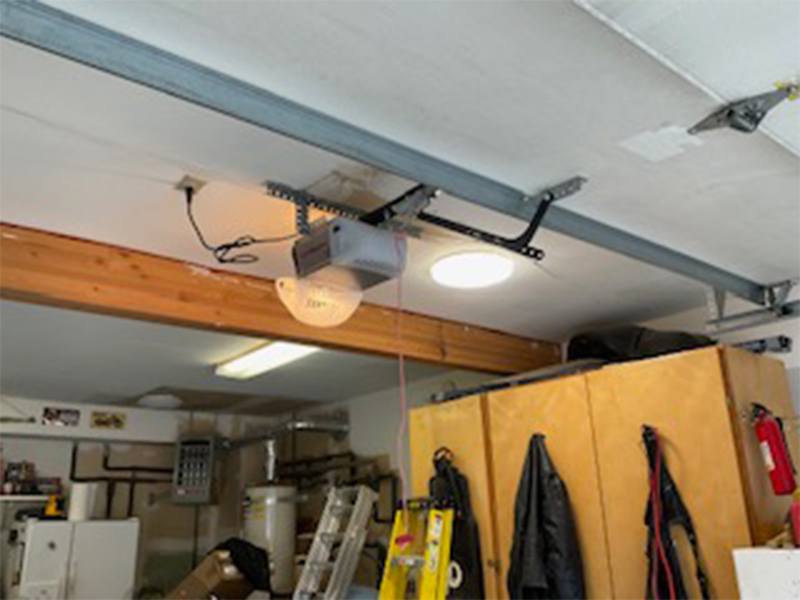 garage opener at ceiling after repairing wasilla ak